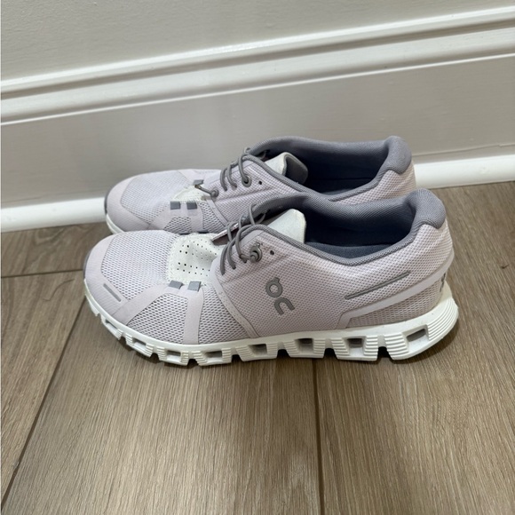 On Running Women's Athletic Shoes - Light Purple and White - Picture 3 of 7